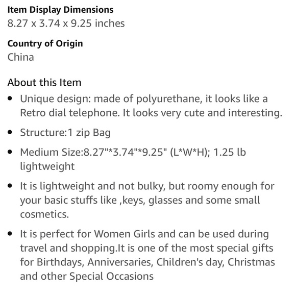 RING RING NOVELTY TELEPHONE 📞 ☎️ BAG GUC - Picture 5 of 13